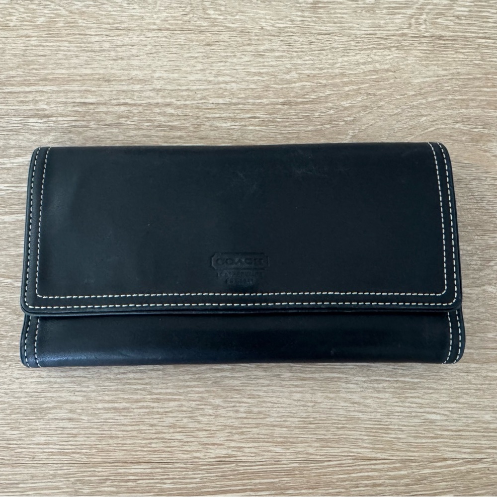 Coach Black Leather Wallet